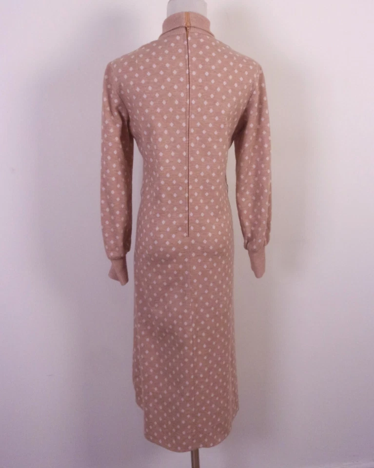 Vestido Suéter Vintage Años 60 70 Serbin por Muriel Ryan ReTrO Lunares Talla 14 Foto 4 de 4