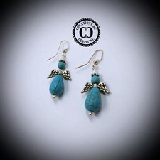 Angels In Turquoise 2 EarringsHand Made New