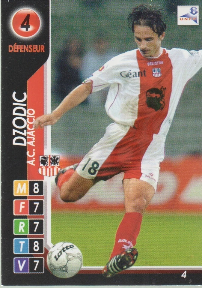 VIGNETTE PANINI DERBY TOTAL 2004 / 2005  A.C AJACCIO  (DZODIC) - Photo 1/1