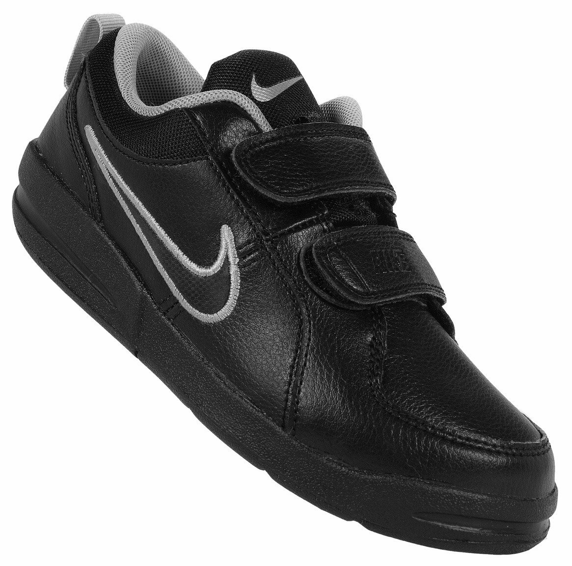 Nike PICO 4 PSV 454500 001 Boys' Trainers Girls' Kids' Sport Shoes Black  Leather | eBay