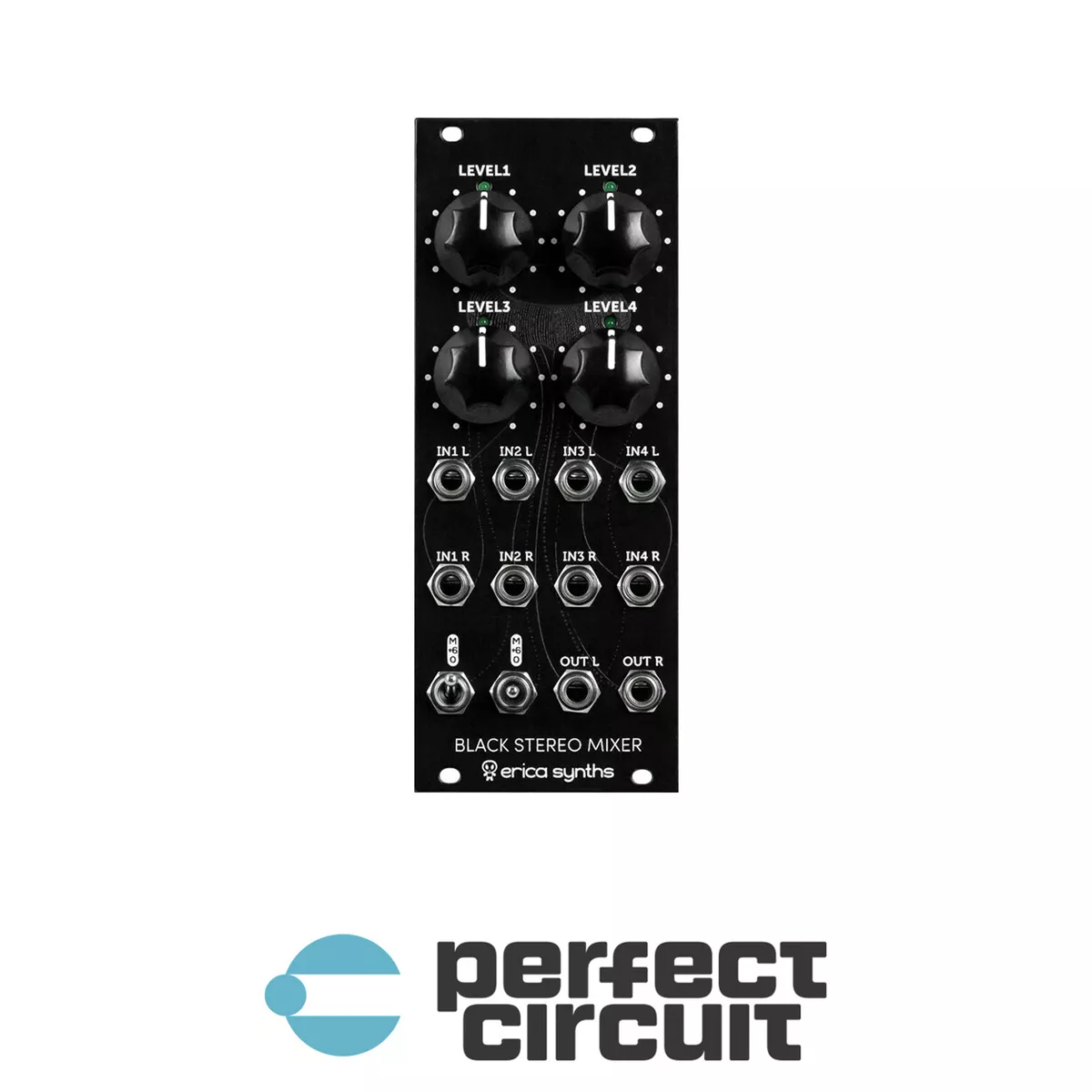 Erica Synths Black Stereo Mixer V3 Modular EURORACK - NEW