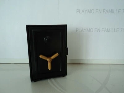 PLAYMOBIL vintage western city banque coffre fort noir du set 4398 de 2011 - Photo 1/3