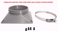 140mm FAN to 4'' Vent Dryer Hose ADAPTER FLANGE Converter Change Mounting STRAP