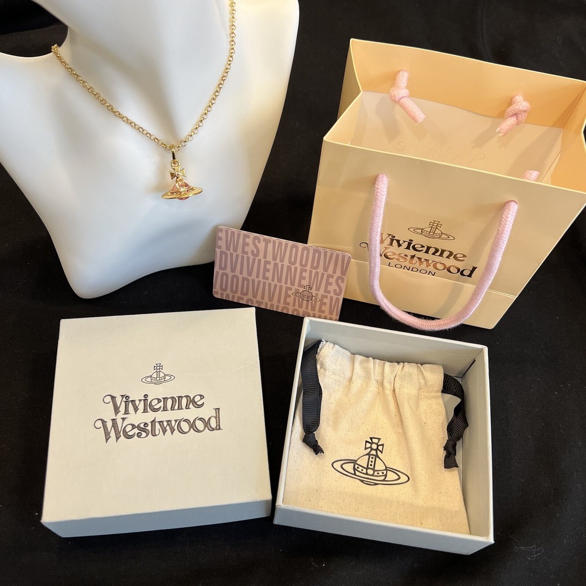 Vivienne Westwood Nana Small Orb Necklace Gold Tone With