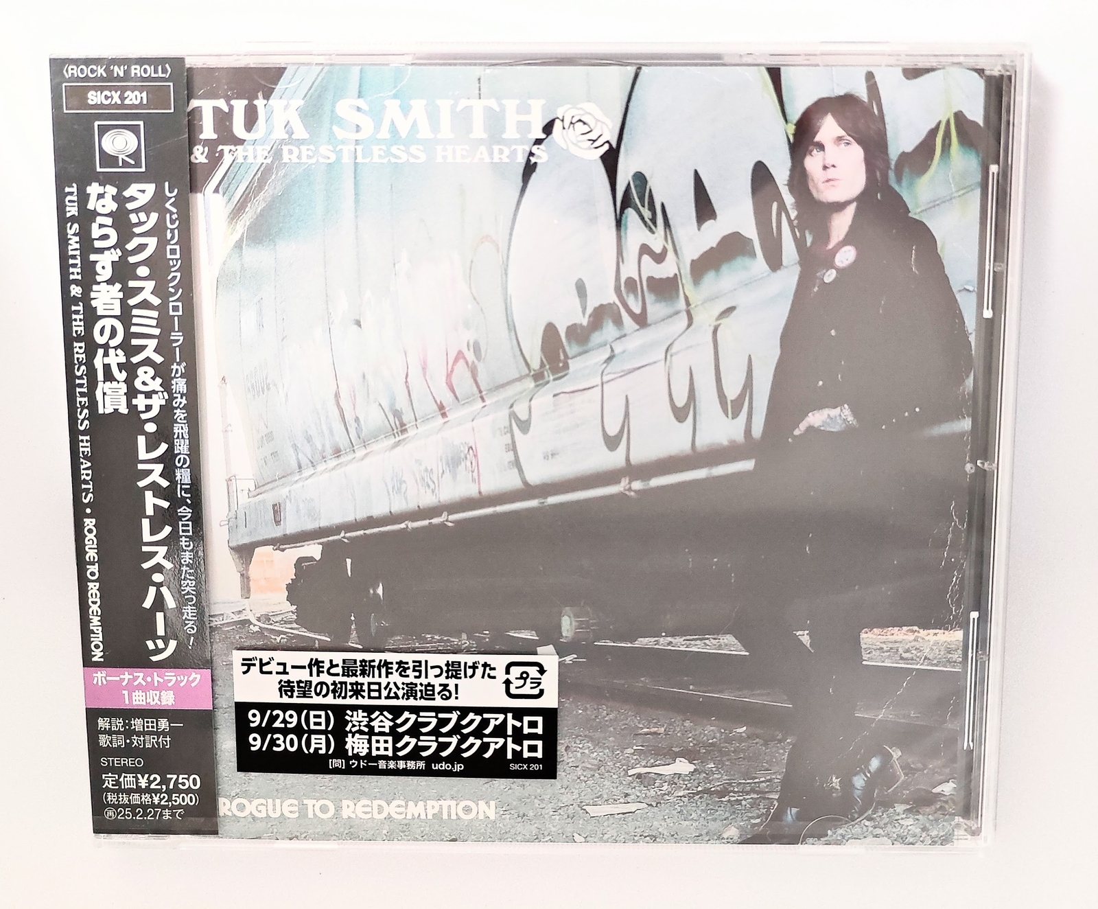 Tuk Smith & The Restless Hearts Rogue To Redemption Bonus Track From Japan CD