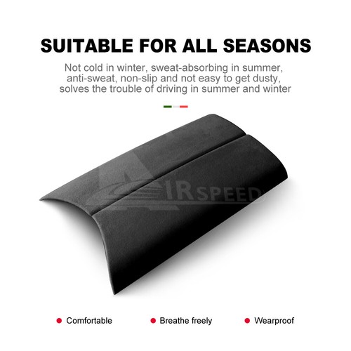 Center Armrest Box Cover Trim Suede Black For Mercedes Benz E Class 2016-2022 - Picture 2 of 6