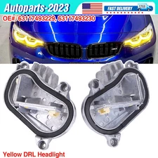 For BMW F80 M3 F82 M4 F32 F36 F86 LCI Headlight 2Pcs Yellow CSL DRL Module L/R