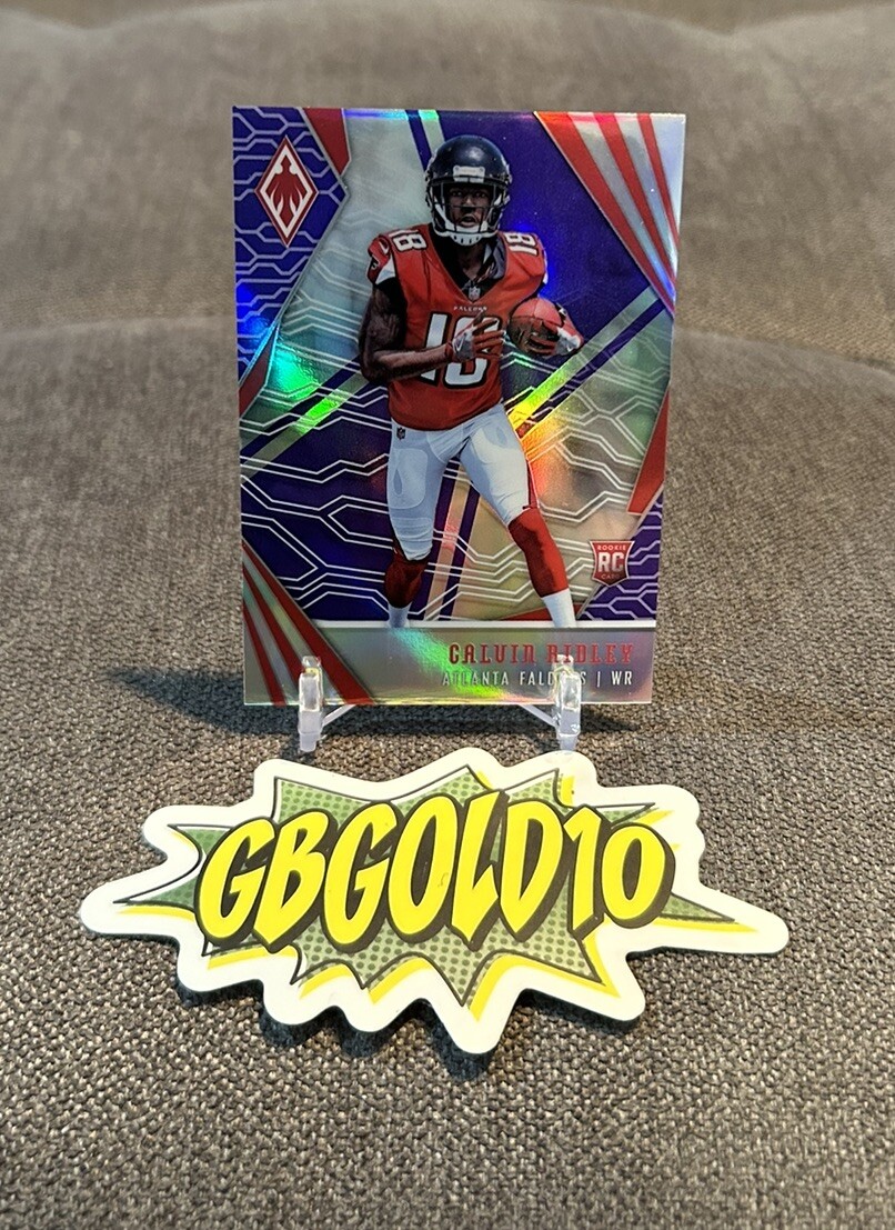 2018 Panini Phoenix Football Calvin Ridley #109 Purple Prizm Rookie RC /149