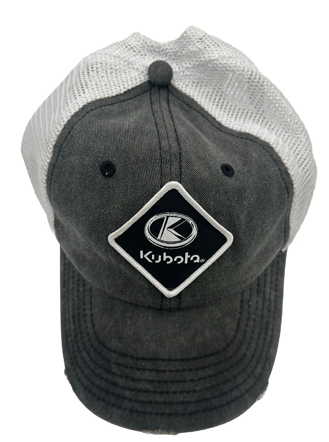 PONY Cappello berretto donna Kubota trattore bianco e nero coda di cavallo palla