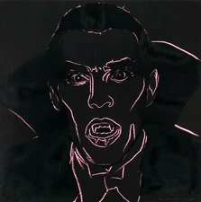 ANDY WARHOL Pop Art Poster or Rolled Canvas Print "DRACULA"  Vampire