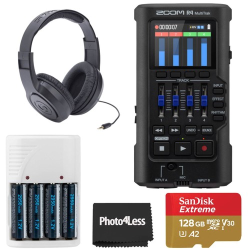 Zoom R4 MultiTrack Recorder + Accessories