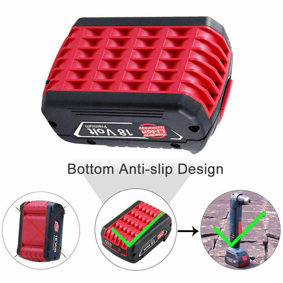 4X Professional pour Bosch Batterie 18V 7Ah GBA GSB BAT609 BAT618 BAT619 BAT620 - Photo 4/4