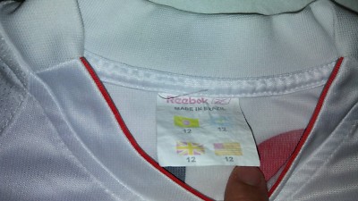 2006 São Paulo SPFC HOME REEBOK S M 18.5inch DANILO 10 BRASIL