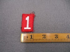 Boy Scouts of America BSA Red White Troop Number  1 One Patch D4.