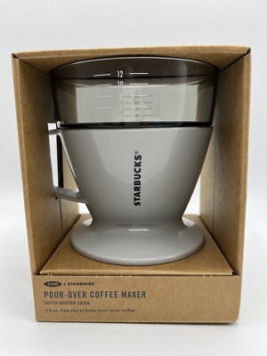 Starbucks Pour Over OXO Drip Coffee Maker Brew With Water Tank Single Serve NIB