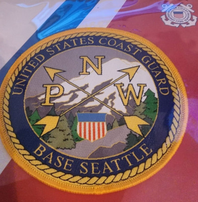 COAST GUARD BASE SEATTLE HOOK & LOOP PATCH