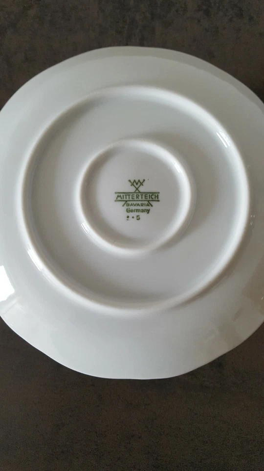 Mitterteich Soßenschale weiß integrierter Teller - Bild 3 von 4