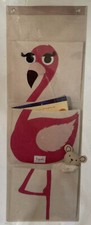 3 Sprouts FLAMINGO Hanging Wall Organizer Nursery Changing Table Kids Room