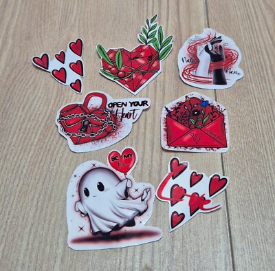 Valentinstag 7tlg Set Herz Geist Zitat personalisiert Handarbeit verschiedene