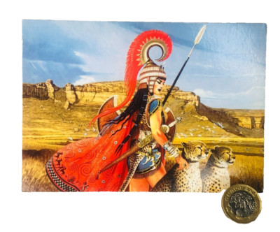 AK Fantasy Penthesilea Aufbruch nach Troja Postkarte Chris Achilleos ra