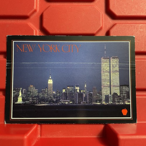 Postal publicada en el horizonte de Manhattan de la ciudad de Nueva York rasguños de colección 1989 - Imagen 1 de 2