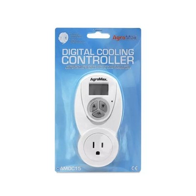 AgroMax Digital Cooling Thermostat Controller - Regulate Grow Room Automatic