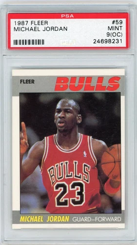 1987 Fleer Michael Jordan #59 PSA 9 Oc