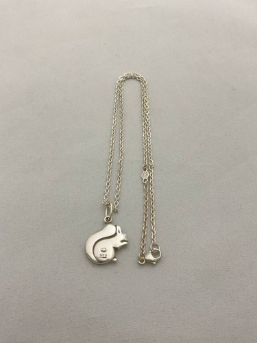 Genuine GEORG JENSEN Squirrel Necklace 925 Sterling Silver #455 - Picture 4 of 9