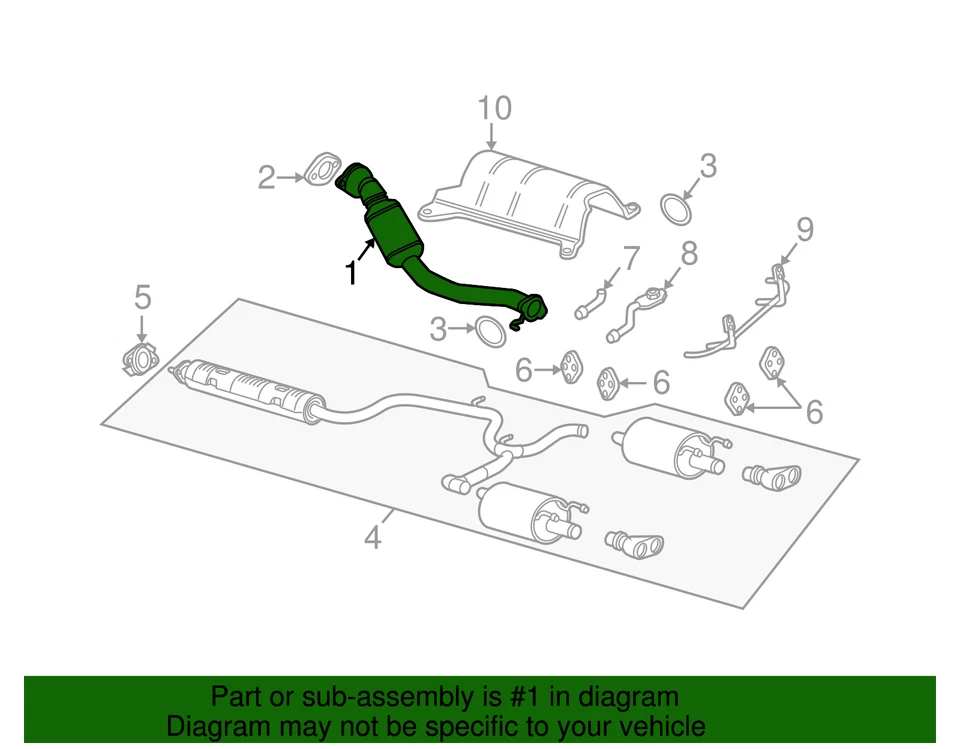 Convertidor catalítico de 3 vías genuino GM 15861399 Foto 3 de 3