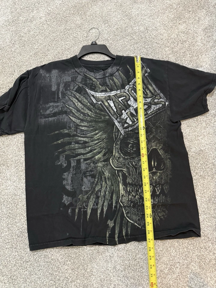 Tapout MPS T Shirt Mens XL Black Thermal Y2K MMA Skater Grunge T Shirt - Image 4 of 4