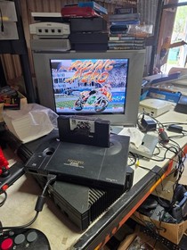 TESTED & WORKING NEO GEO AES CONSOLE SYSTEM DAMAGED FOR PARTS OR REPAIR  #H11