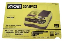 Ryobi One+ 18V 18 Volt Rapid Battery Charger PCG008 W/ USB-C and USB-A Ports