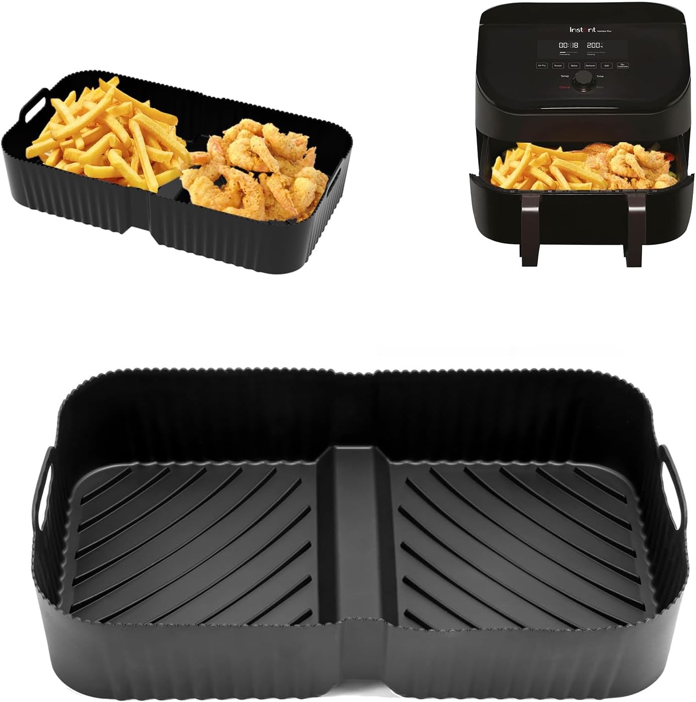Reusable Air Fryer Liners for Instant VersaZone 8.5L, Air Fryer Silicone Liners