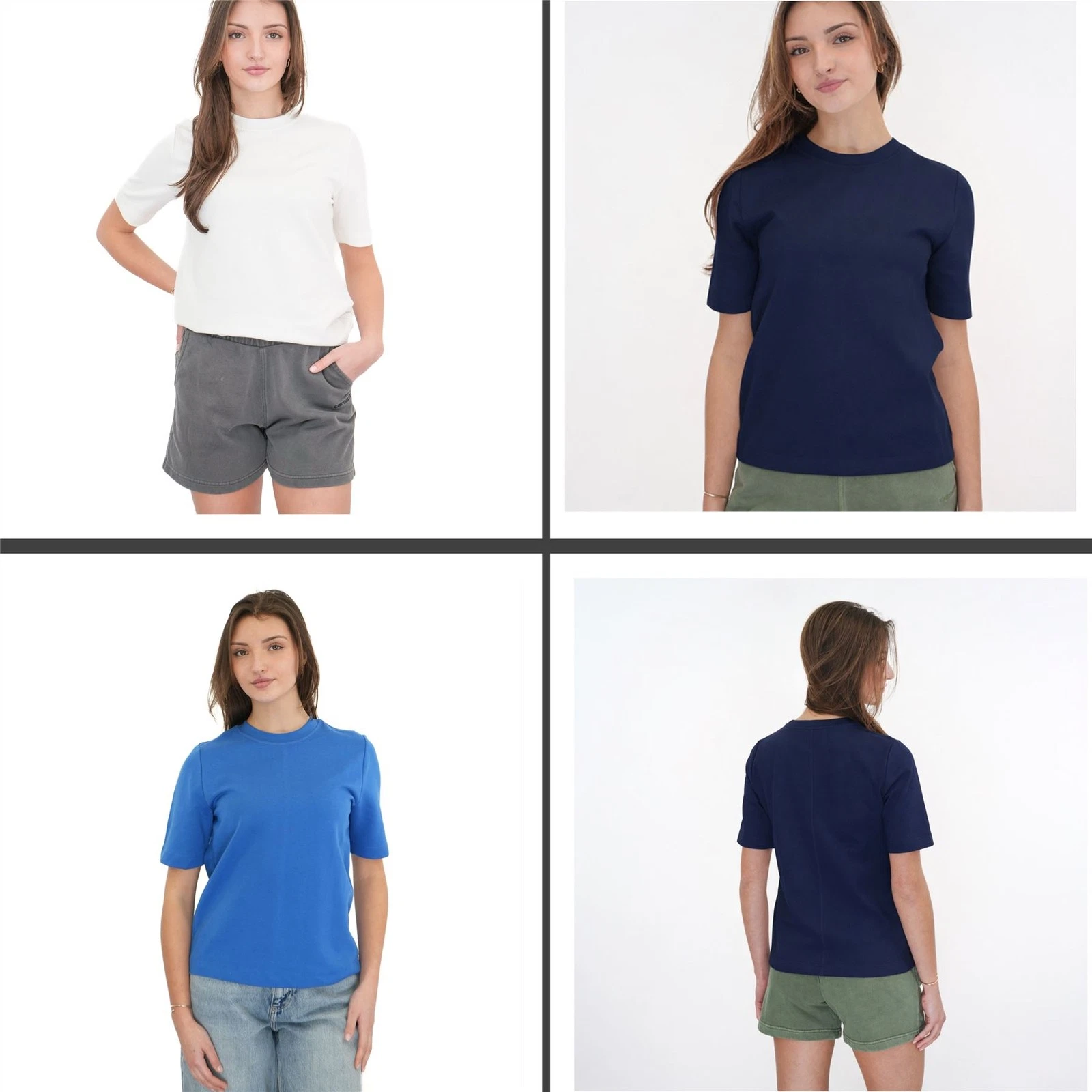 Womens M&S Autograph T-Shirt White Blue Crew Neck Short Sleeve Cotton Stretch
Opens in a new window