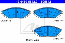 New Brake Pad Set, disc brake for CHEVROLET:BEAT,MATIZ,SPARK 96682858