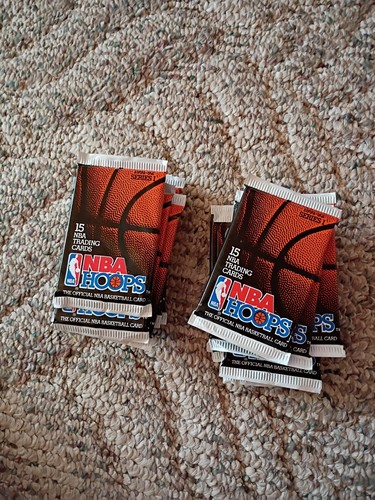1991-92 NBA HOOPS SERIES 1 UNOPENED BASKETBALL PACKS (15) - Picture 1 of 2
