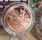 (5) 1 oz .999 Copper Round  | Year of the Dog Chinese ,Zodiac On Back. — photo 2