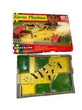 Vtg Britains Farm Playbase Set 4713 Boxed Equestrian Farmyard Made England Incom