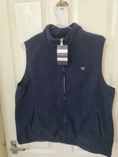 Crew Clothing Navy Microfleece Solid Gilet