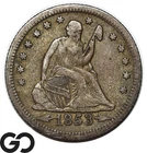 1853-O Seated Liberty Quarter w/ Arrows & Rays *Scarce*