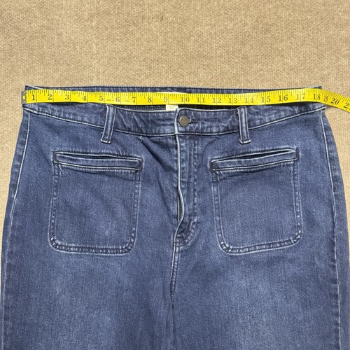 Sundance Womens Jeans 34x30 Blue Coralie Wide Leg Button Fly - Picture 13 of 16