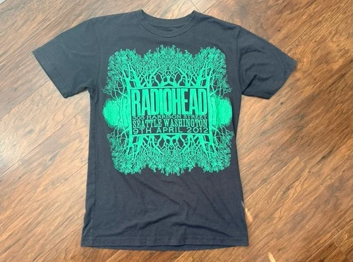 Rare Radiohead Vintage Tour T-Shirt WASTE Size Small Se Vintage vintage concert t-shirt, vintage, size S, single stitch, B+ condition