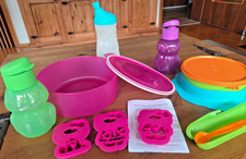 TUPPERWARE - Kinder Set: Rutschfester Kinderteller, Hello Kitty, Trinkflaschen