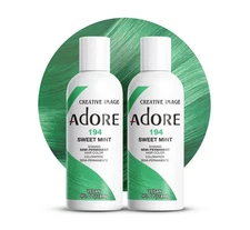 Adore Sweet Mint Hair Coloring Agent 4 Oz Pack Of 2 Vibrant Semi Permanent Dye