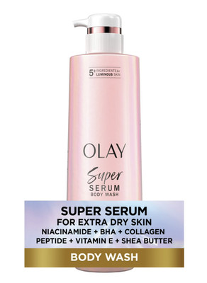 Olay Super Serum Body Wash Extra Dry Skin 18.5 fl oz | Luminous Glow