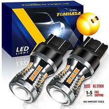 7440 LED Bulbs Amber Yellow for Turn Signal Light, 7441 7443 Yellow pack of 2