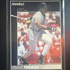 Pinnacle 1992 Frank Thomas #1 Chicago White Sox Base Set Baseball Card