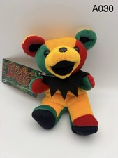 Irie Bear Grateful Dead Bean Beanie Limited Edition Rasta Colors Plush Doll