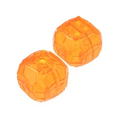 2x Lego Felsen Stein 3x3x2 transparent orange Felsblock 60125 6159464 23447