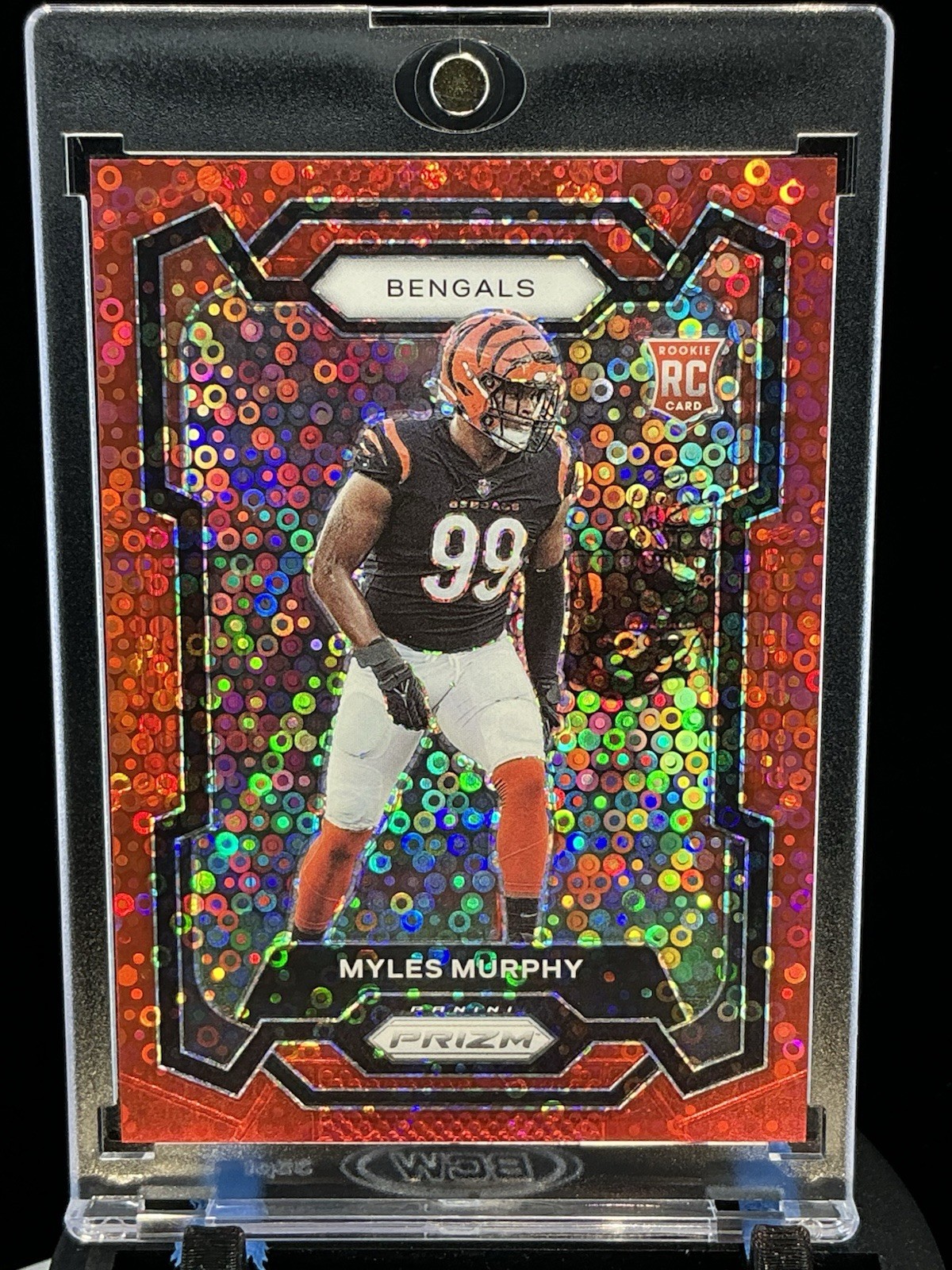 2023 Panini Prizm Myles Murphy No Huddle Red Prizm 46/70 Cincinnati Bengals #320